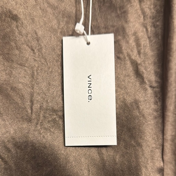 NWT Vince  A-Line, Above the Knee-Length, Slip Skirt, Size M, Color Brown - Picture 3 of 10